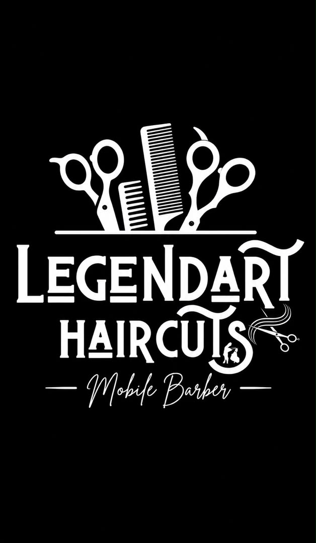Legendary Haircuts barbershop emblem